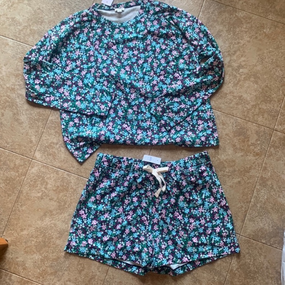 NWOT Jcrew factory French terry  matching set!